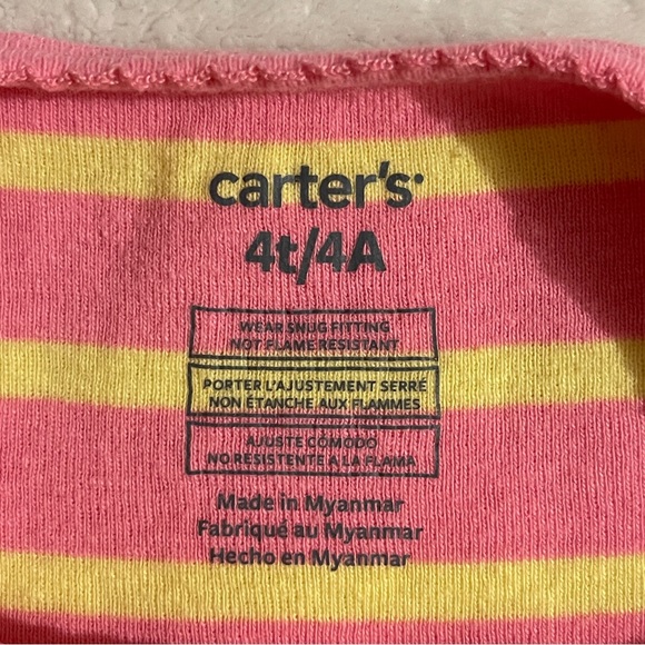 Carter’s 4-Piece Snug Fit T-shirt and Shorts Pajama Set - Picture 4 of 5